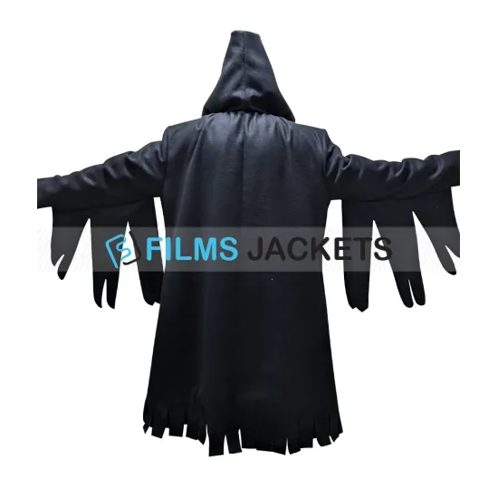 Scream Ghost Hooded Wool Coat