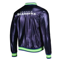 Seattle Seahawks Metallic Varsity Jacket