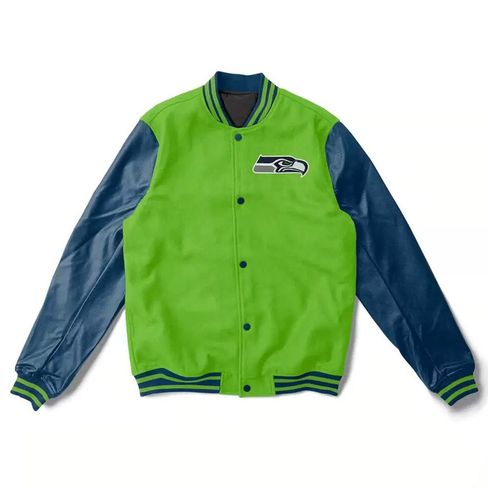 Seattle Seahawks Satin Varsity Jacket