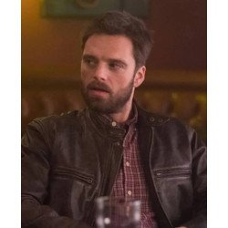 Sebastian Stan Destroyer Brown Leather Jacket