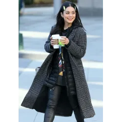 Vanessa Hudgens Second Act Grey and Black Coat