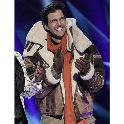 The Masked Singer Barry Zito Brown Shearling Jacket