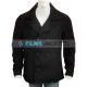 Shetland Douglas Henshall Black Peacoat