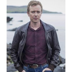 Shetland Steven Robertson Brown Leather Jacket