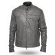 Transformers 3 Movie Shia Labeouf Grey Leather Jacket