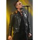 Singer Brandon Flowers Black Leather Jacket