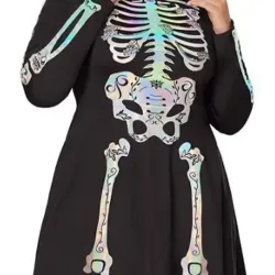 Skeleton Costume Hooded