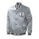 Slider Brooklyn Nets Gray Varsity Jacket