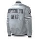 Slider Brooklyn Nets Gray Varsity Jacket