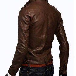 Slim Fit Chocolate Brown Jacket for Men