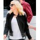 Snap Tab Collar Gwen Stefani Black Jacket