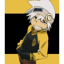 Soul Evans Soul Eater Yellow and Black Varsity Jacket