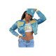 Southern University Cropped Satin Jacket