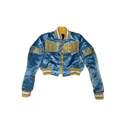 Southern University Cropped Satin Jacket