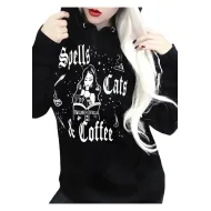 Spells Cats And Coffee Halloween Hoodie