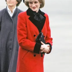 Spencer Princess Diana Red Coat