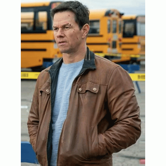 Spenser Confidential Movie Mark Wahlberg Brown Leather Jacket