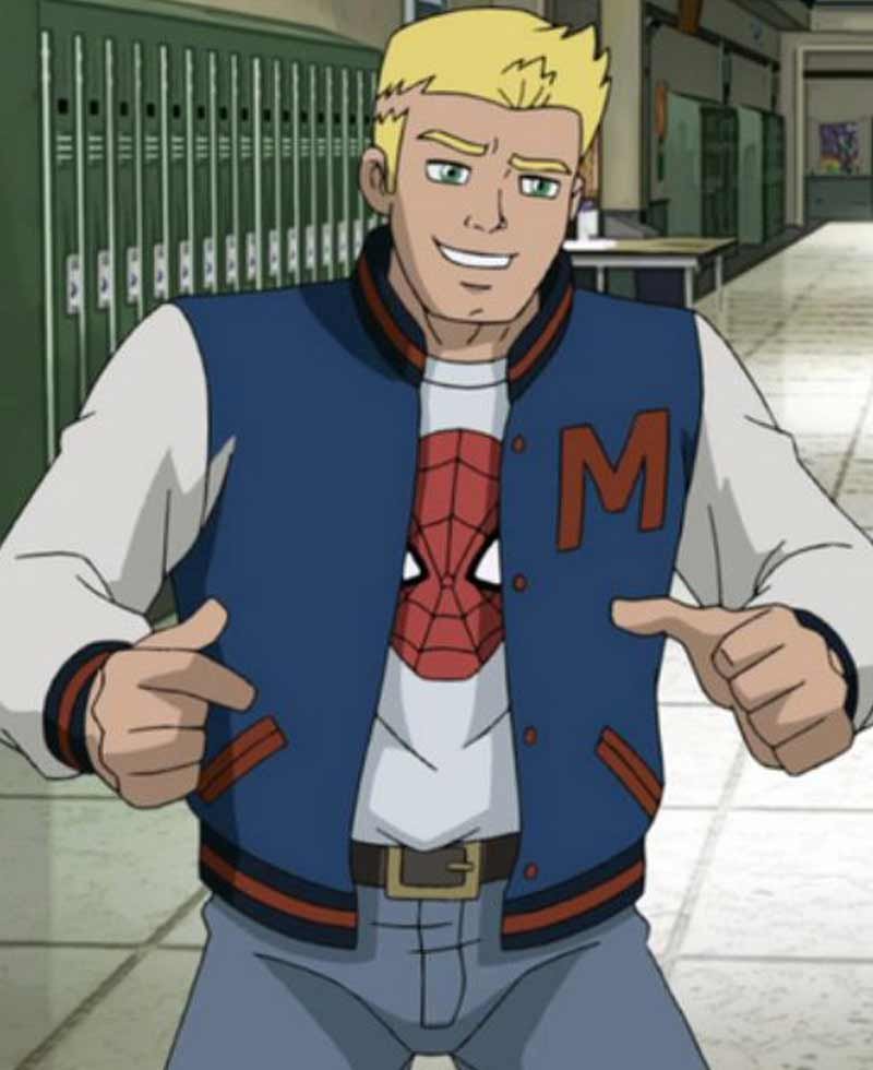 Varsity Letterman Ultimate Spider Man Flash Thompson Jacket Films Jackets