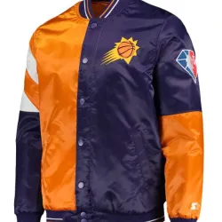 Starter Phoenix Suns Orange and Purple Jacket