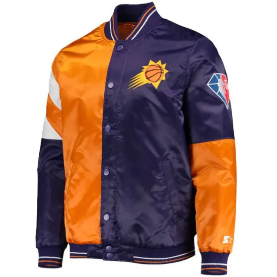 Starter Phoenix Suns Orange and Purple Jacket