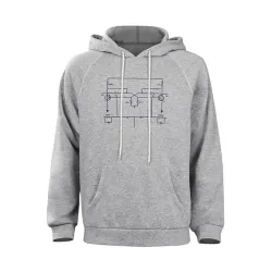 Stranger Things S4 Gaten Matarazzo Grey Hoodie