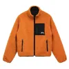 Stussy 8 Ball Sherpa Orange Fleece Jacket