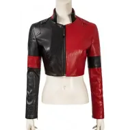 Harley Quinn Kill The Justice League Cropped Maroon Jacket