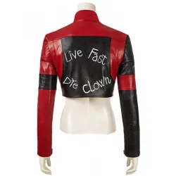 Harley Quinn Kill The Justice League Cropped Maroon Jacket