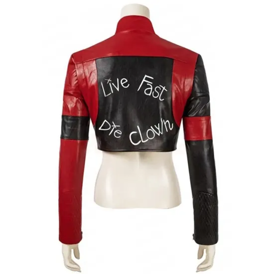 Harley Quinn Kill The Justice League Cropped Maroon Jacket