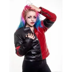 Suicide Squad Live Fast Die Clown Harley Quinn Jacket