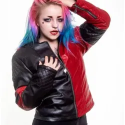 Suicide Squad Live Fast Die Clown Harley Quinn Jacket