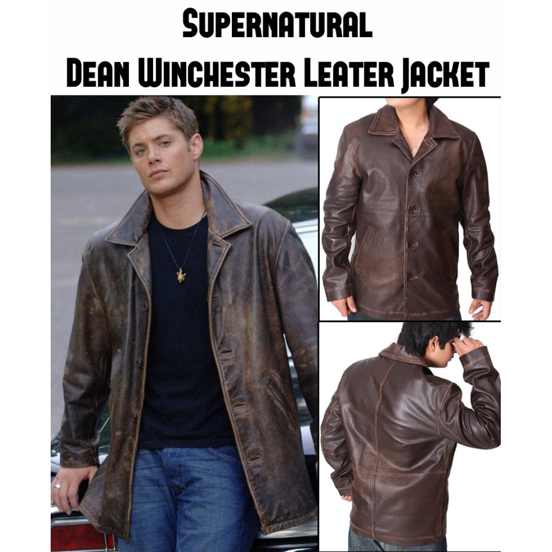 Supernatural Dean Winchester Leather Coat - Films Jackets