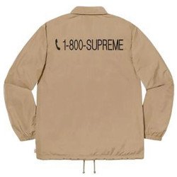 Supreme 1-800 Coaches Beige Jacket