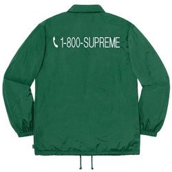 Supreme 1-800 Coaches Green Jacket