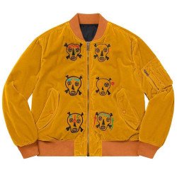 Supreme Clayton Patterson Yellow Skulls Jacket