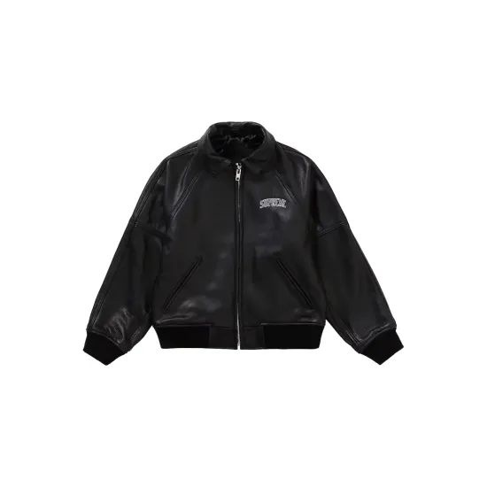 8 ball store leather jacket supreme