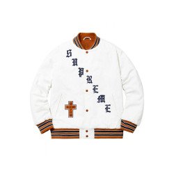 Supreme Old English White Corduroy Jacket