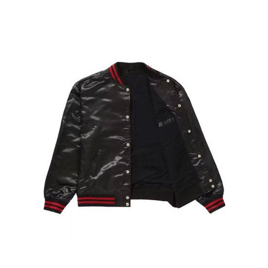 Supreme Thrasher Black Bomber Jacket - Filmsjackets