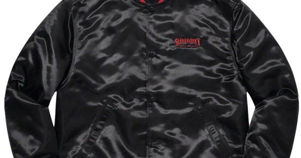 Supreme Thrasher Black Bomber Jacket