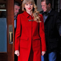 Taylor Swift Mid Length Wool Coat