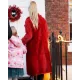 Ted Lasso Juno Temple Red Fur Coat