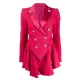 Ted Lasso Keeley’s Pink Heart Button Blazer