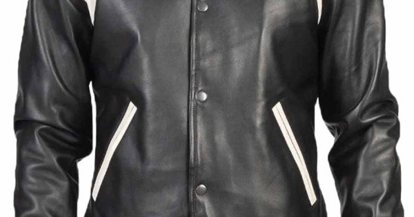 Teddy jacket for men with leather sleeves 