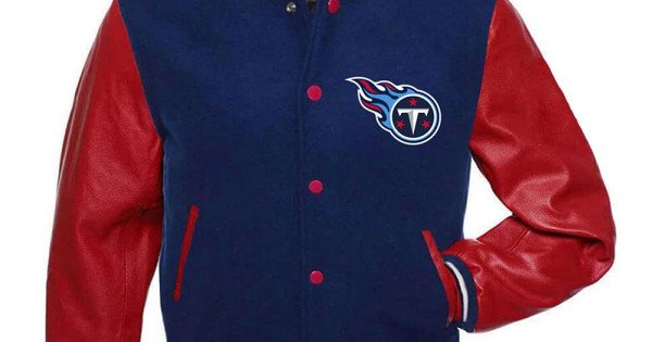 NFL Tennessee Titans Varsity Jacket With Back Patch 