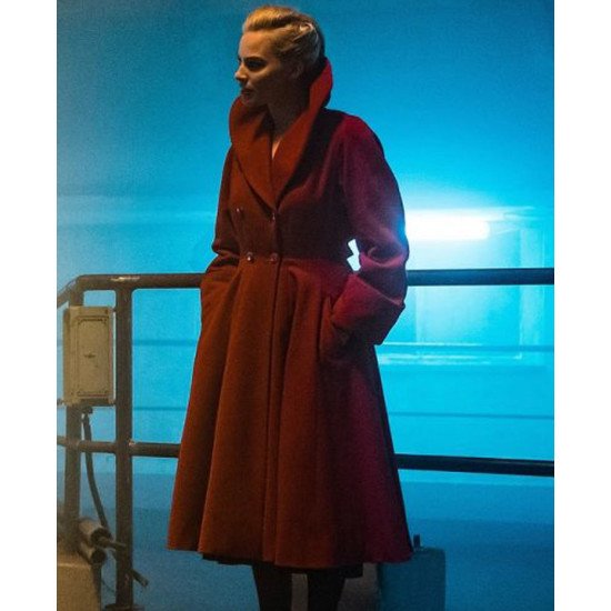 Terminal Margot Robbie Red Coat