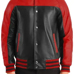 Terry Terrance Leather Varsity Jacket