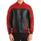 Terry Terrance Leather Varsity Jacket