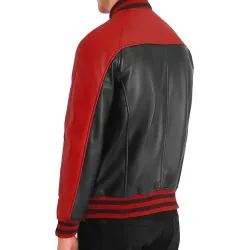 Terry Terrance Leather Varsity Jacket