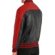 Terry Terrance Leather Varsity Jacket