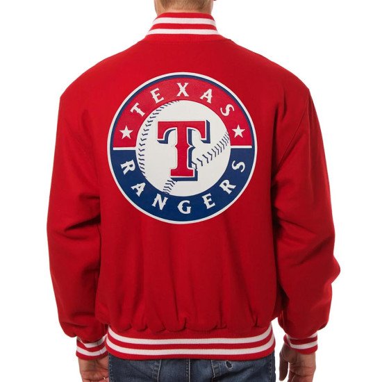 Texas Rangers Red Varsity Jacket